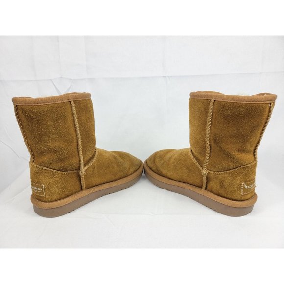 Koolaburra by Ugg Victoria Suede Leather Boots Youth Girls Size 11 Brown 1090330 - Picture 8 of 12